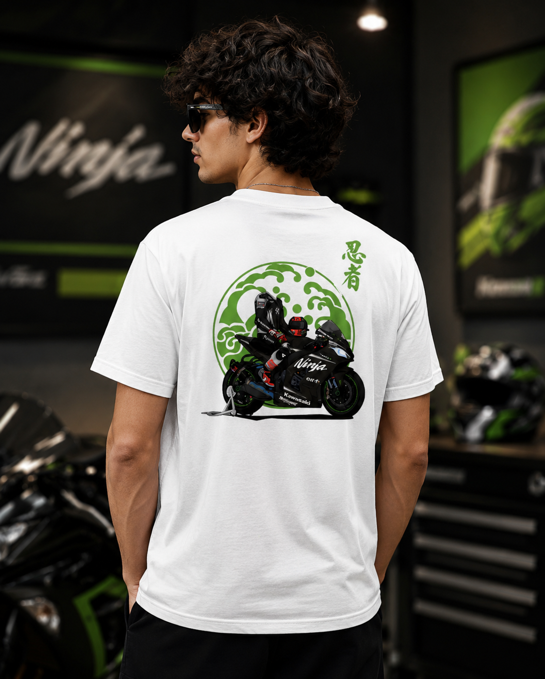 KRT Ninja ZX-10R Fan Art White Cotton T-Shirt