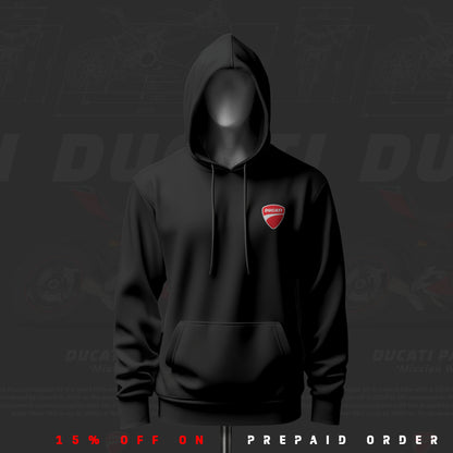 Ducati Panigale ART Inspired Black Drop Shoulder Hoodie