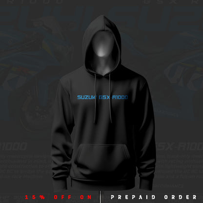 Suzuki GSX-R1000 ART Inspired Black Drop Shoulder Hoodie