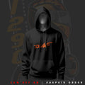 Born to Ride Inspired Art Black Drop Shoulder Hoodie