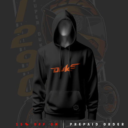 KTM Born to Ride Inspired Art Black Drop Shoulder Hoodie