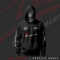 S Busa Inspired Black Drop Shoulder Hoodie