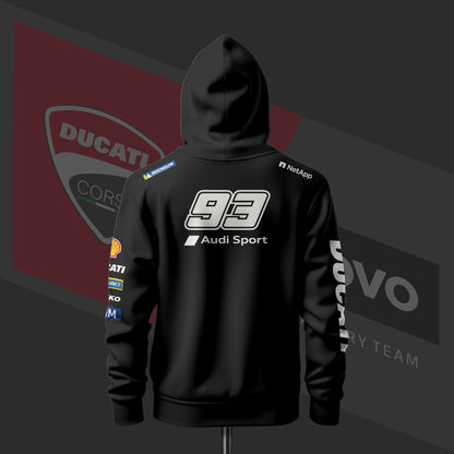 Marc Marquez Ducati Edition Black Hoodie
