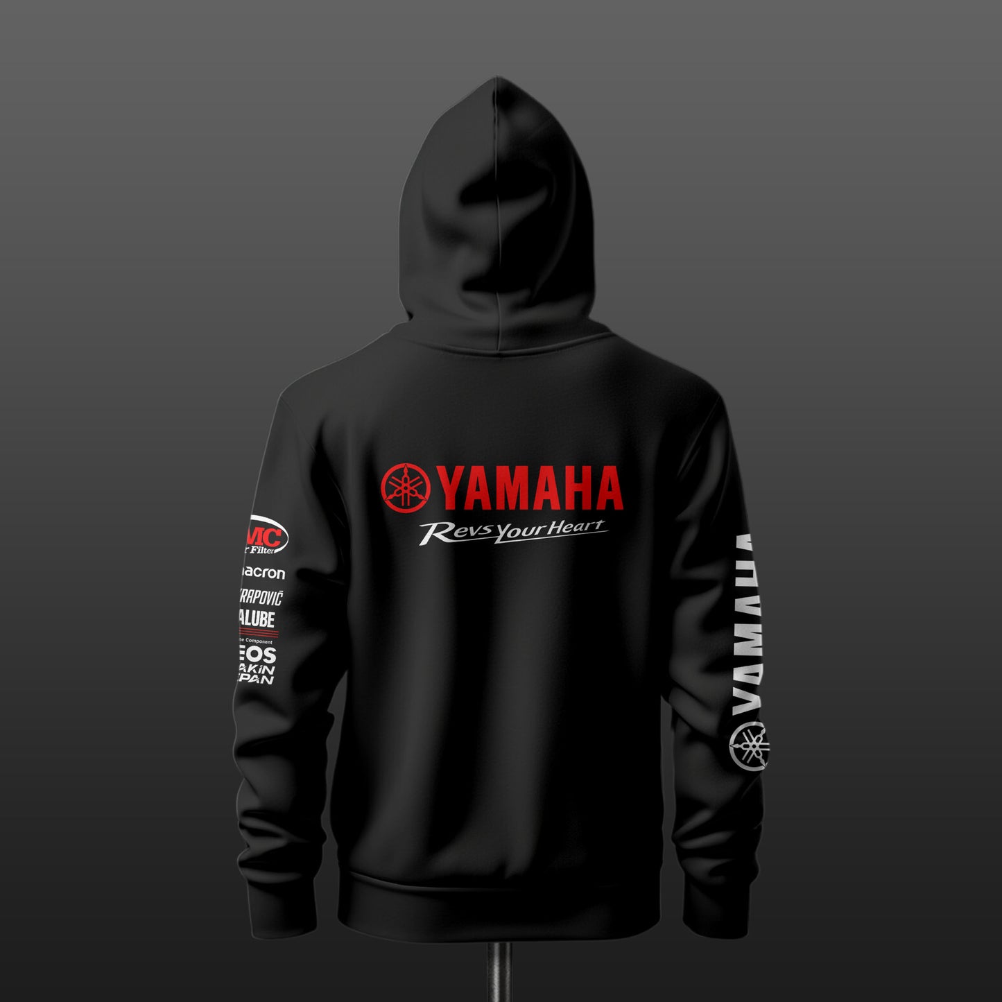 Valentino Rossi VR46 2.0 Inspired Black Drop Shoulder Hoodie